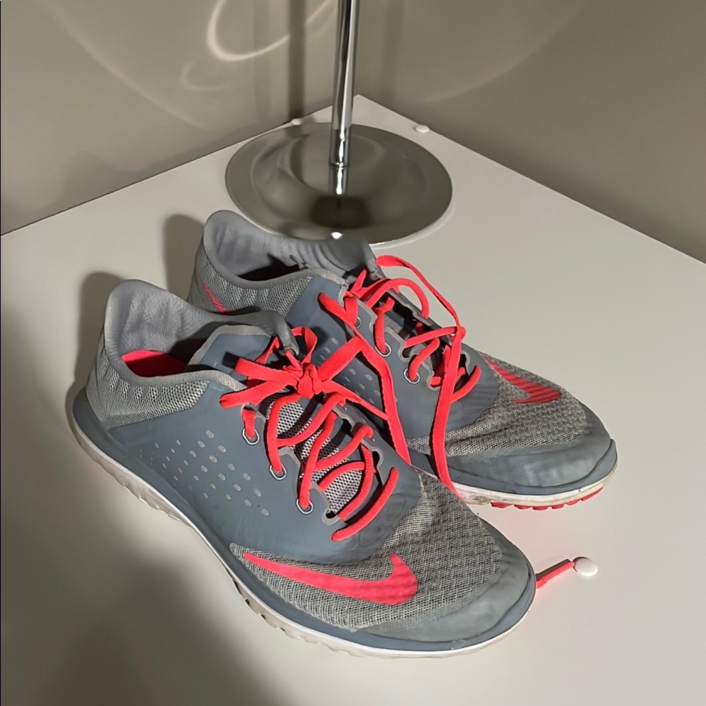 Nike Gray and Pink Athletic Shoes